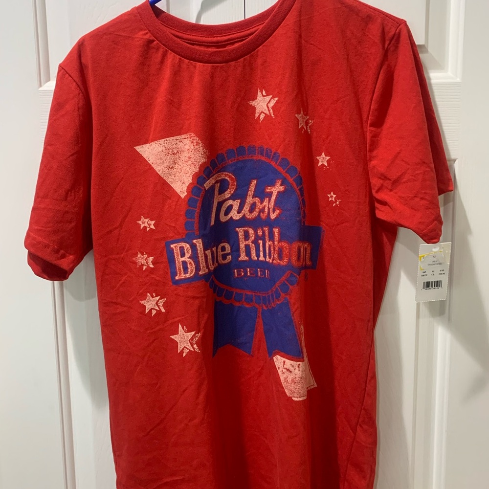 NWT Pabst Blue Ribbon shirt sleeve t-shirt size Medium